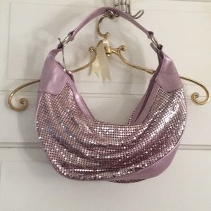 NWT lavender sequin shoulder bag